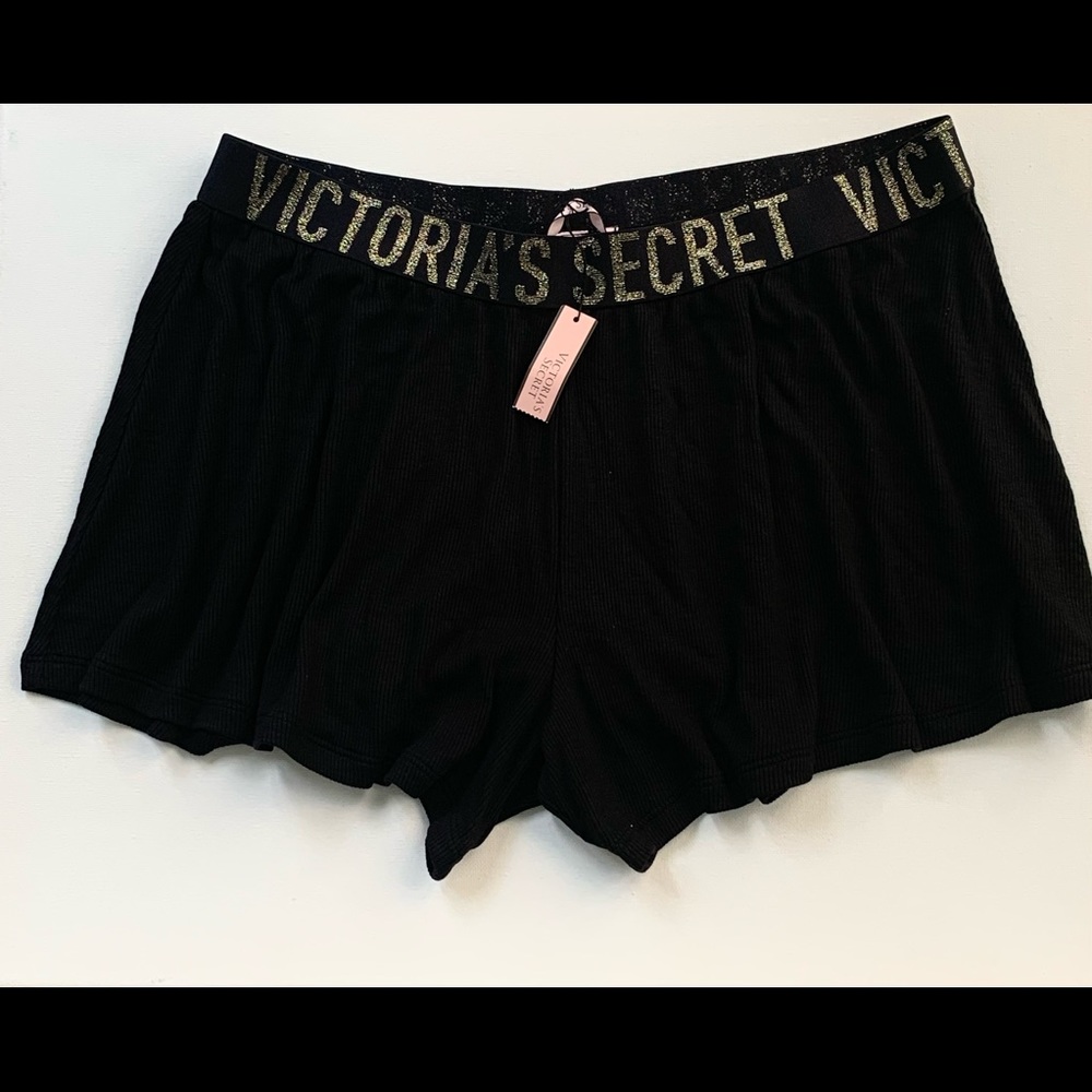 Victoria’s Secret Shorts Sleep Sleepwear PJ Shorts Black S Small NWT